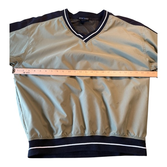 Men’s Green Nike Golf V Neck Pullover Windbreaker Size Medium - Picture 7 of 11